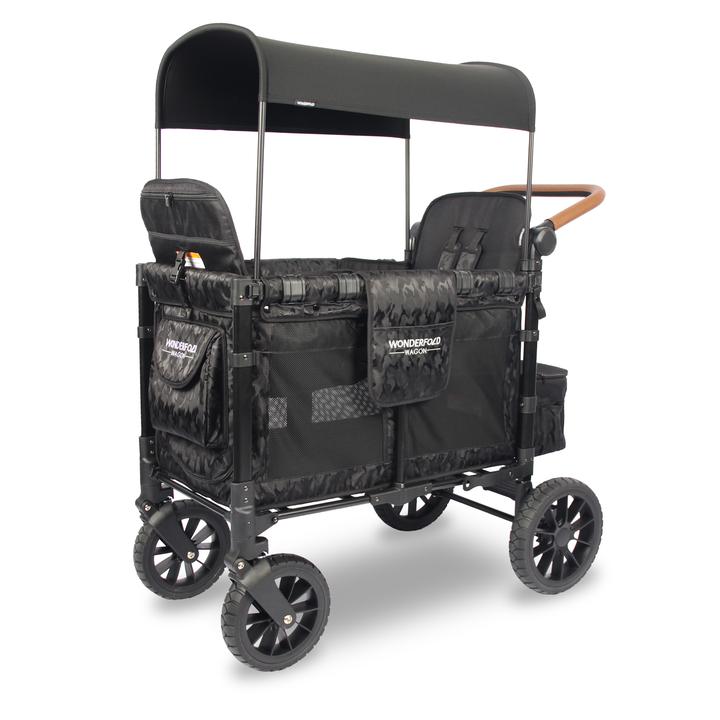 Baby W2 Luxe Double Stroller Wagon in Elite Black Camo
