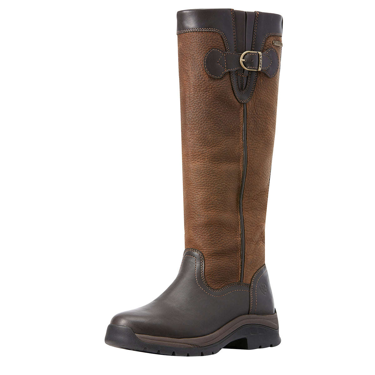 Women's Ariat Belford GORE-TEX Country Boot in Ebony from the front