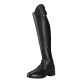 Women's Ariat Heritage Contour II Field Zip Tall Riding Boot in Black from the front