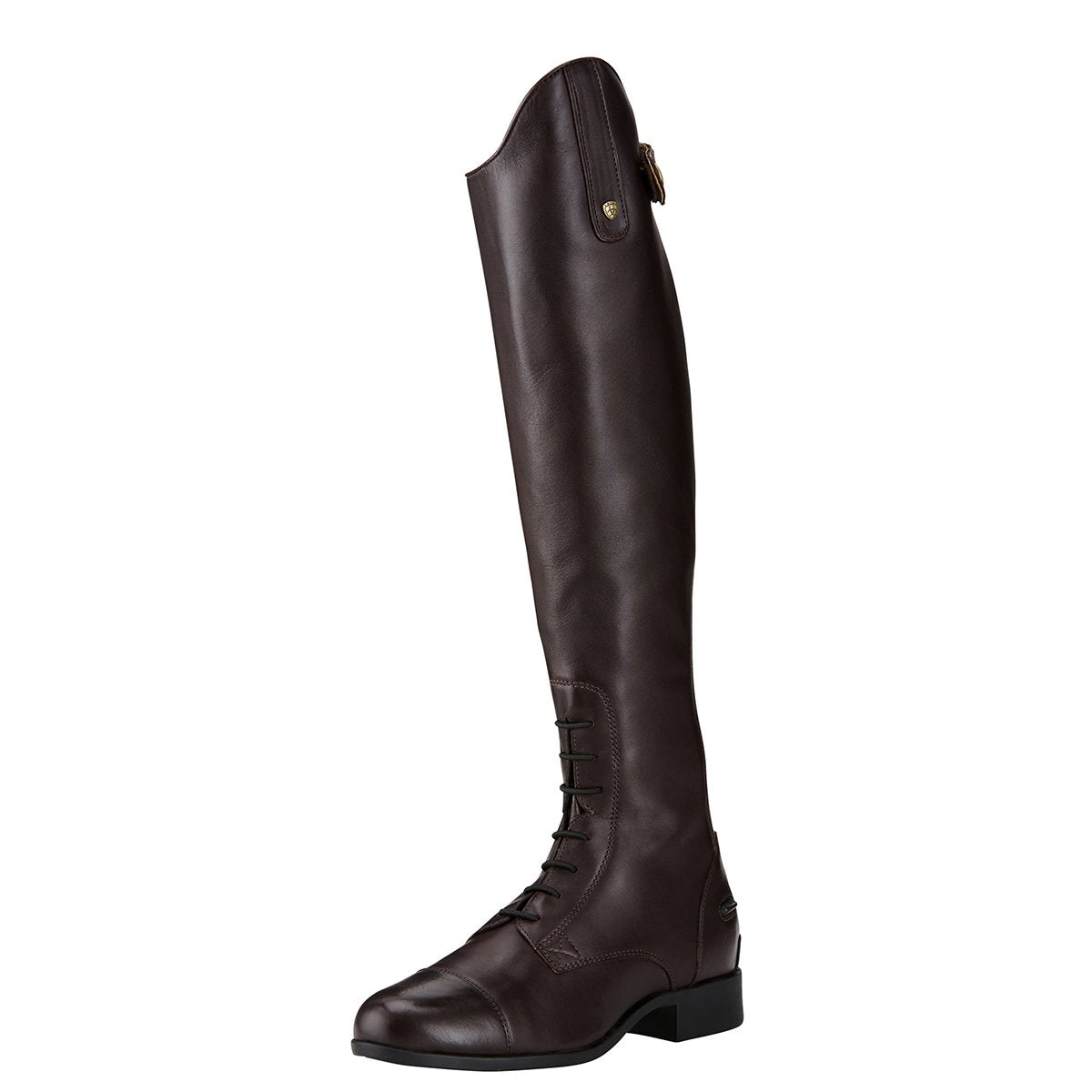 Women's Ariat Heritage Contour II Field Zip Tall Riding Boot in Sienna from the front
