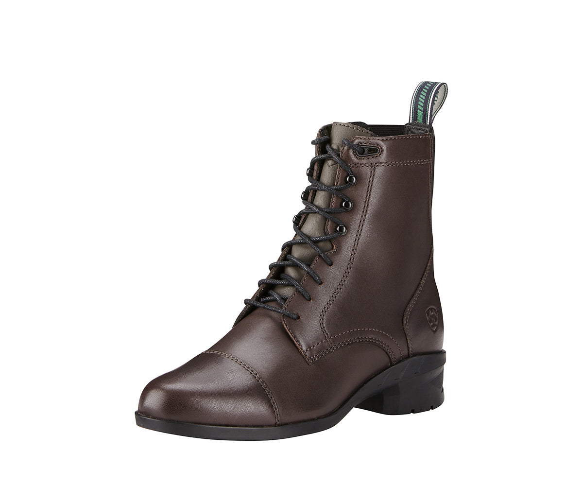 Women's Ariat Heritage IV Paddock Boot in Light Brown from the front