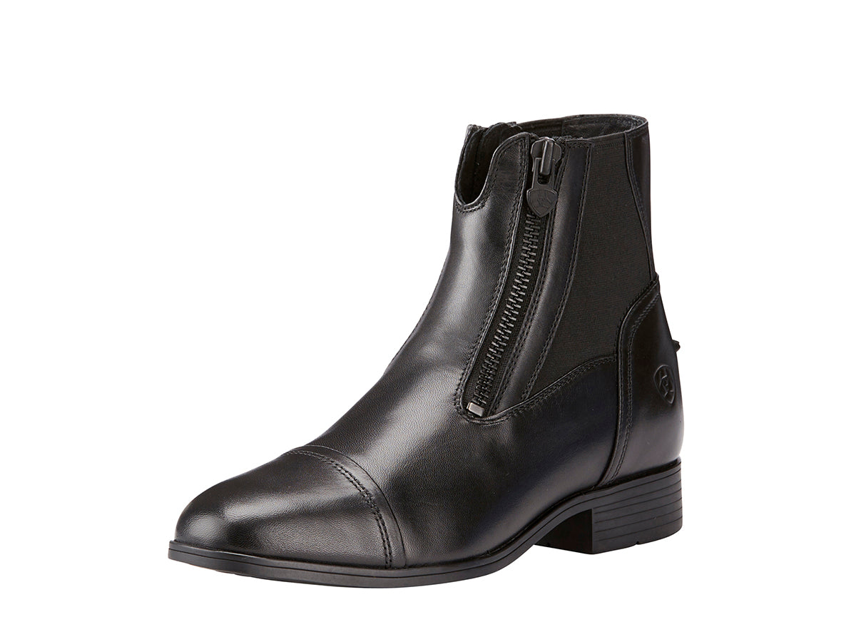 Women's Ariat Kendron Pro Paddock Boot in Black from the front