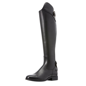 Women's Ariat Kinsley Dress Tall Riding Boot in Black from the front