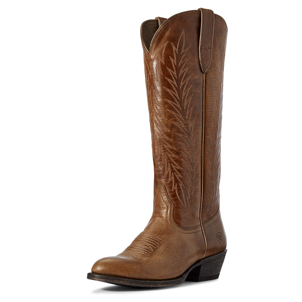 Women's Ariat Legacy Two Step Western Boot in Amber from the front