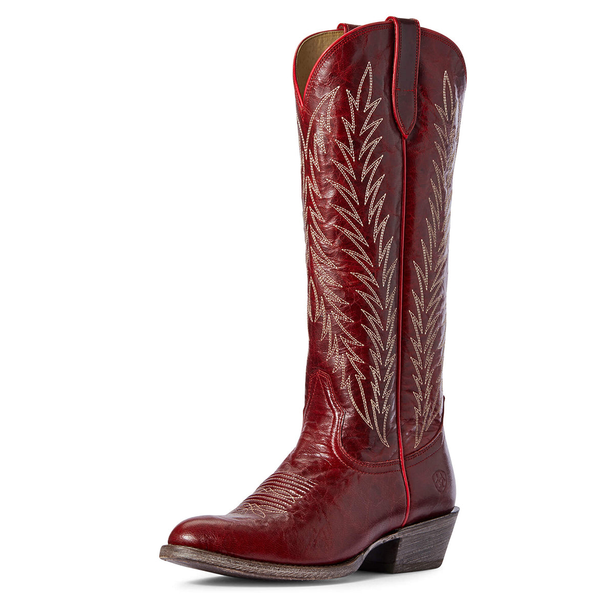 Women's Ariat Legacy Two Step Western Boot in Sangria from the front