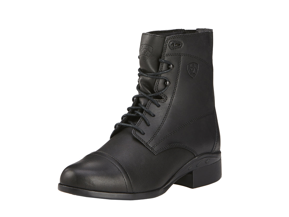 Women's Ariat Scout Paddock Boot in Black from the front