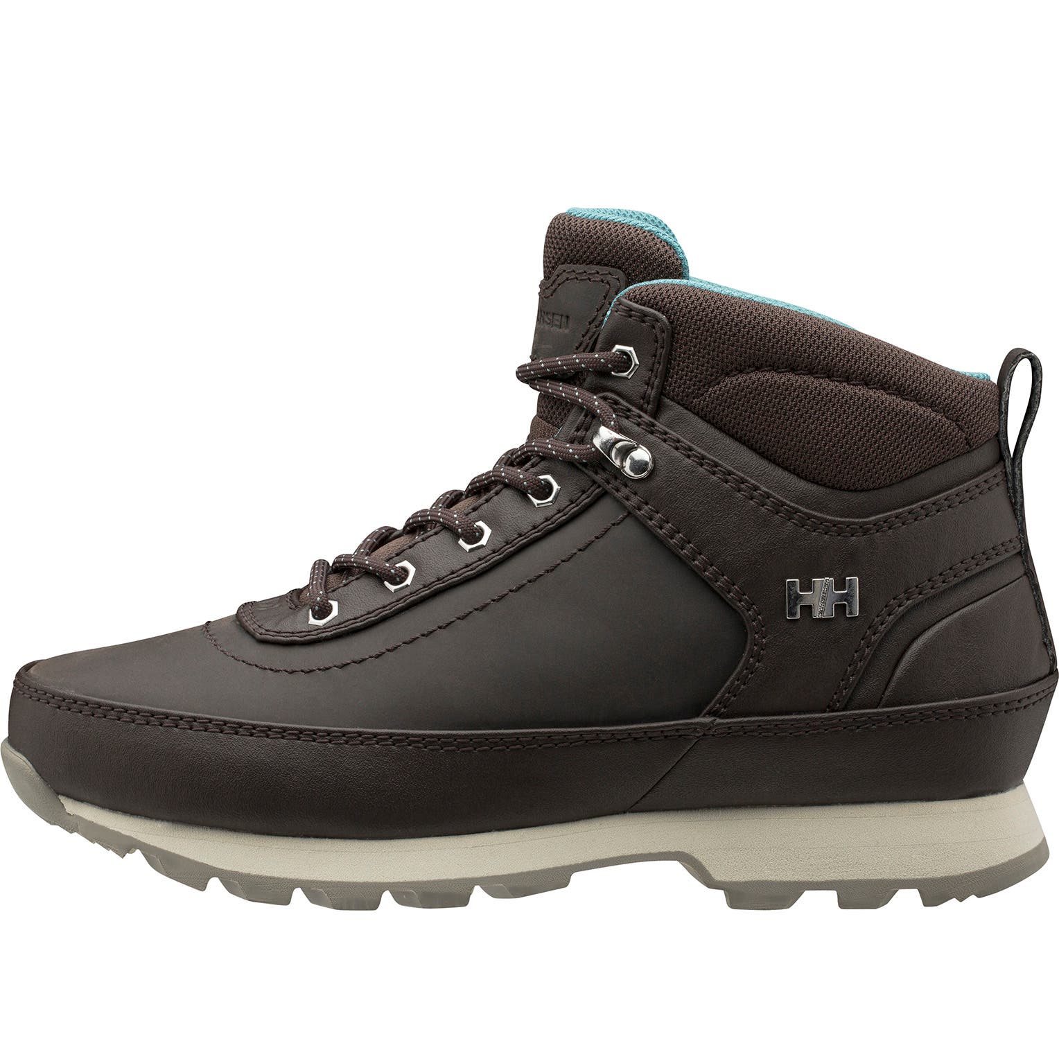 Helly Hansen Women's Calgary Winter Boot in Light Espresso-Castle W from the side