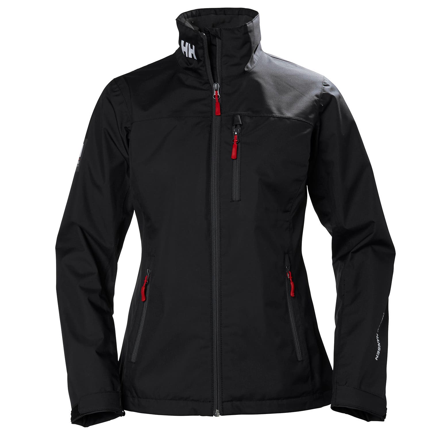Helly Hansen Women's Crew Midlayer Jacket in Black from the front