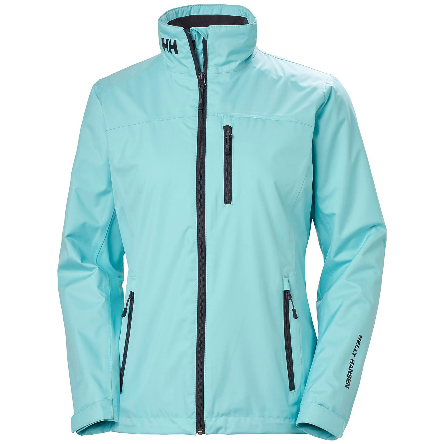 Helly Hansen Women's Crew Midlayer Jacket in Glacier Blue from the front