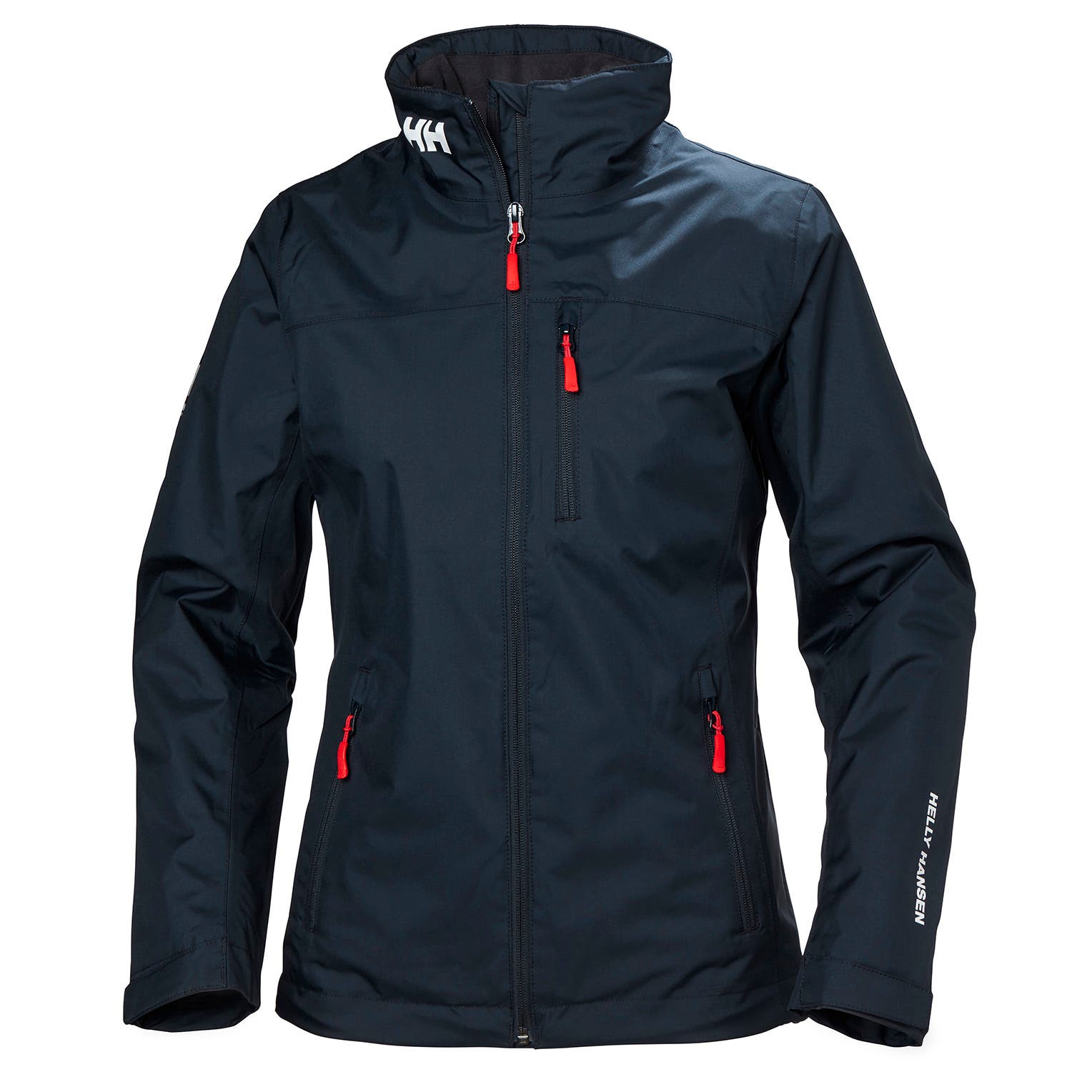 Helly Hansen Women's Crew Midlayer Jacket in Navy from the front