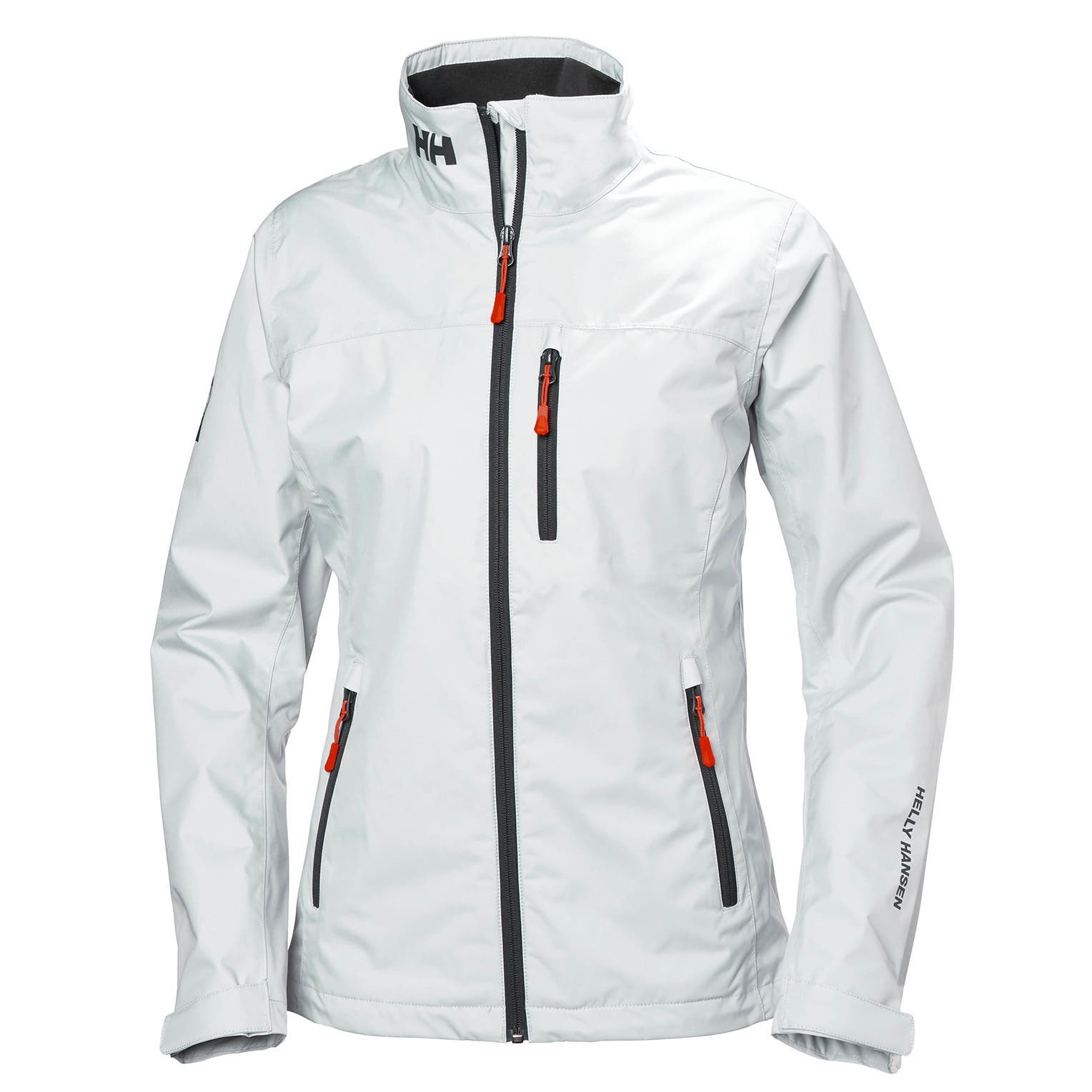 Helly Hansen Women's Crew Midlayer Jacket in White from the front