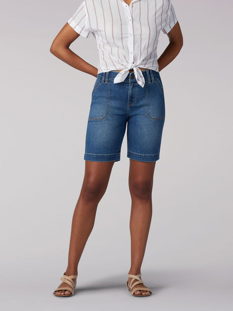 Flex Motion Regular Fit Walkshort in Inca Blue from Front View