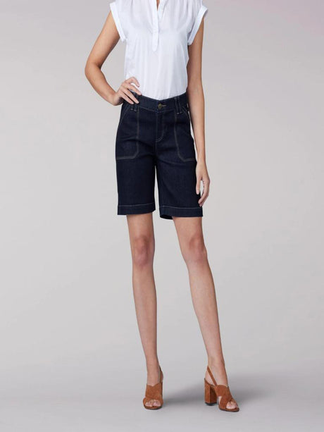 Flex Motion Regular Fit Walkshort in Rinse from Front View