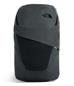 Women's The North Face Aurora Backpack in Asphalt Grey Light Heather/TNF Black from front view