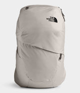Women's The North Face Aurora Backpack in Dove Grey Dark Heather/Crockery Beige from front view