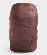 Women's The North Face Aurora Backpack in Marron Purple Dark Heather/TNF Black from front view