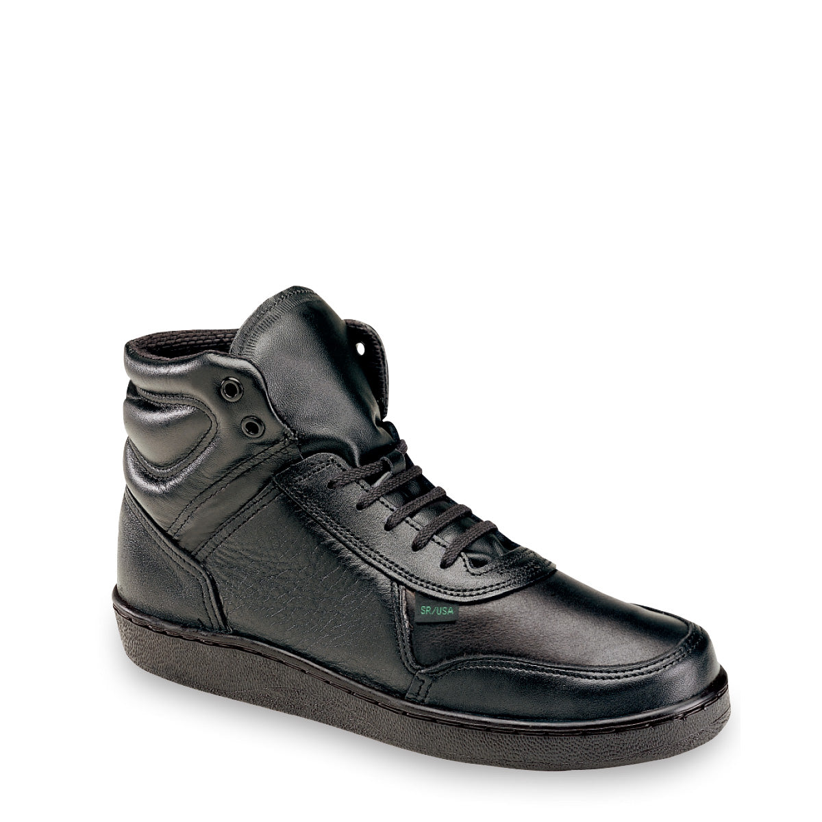 Thorogood 534-6555 Women's Code 3 Series Mid Cut Oxford Shoe in Black from the side