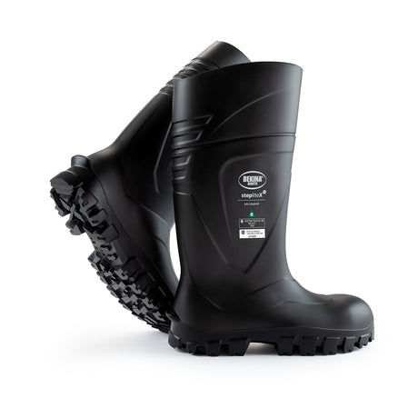 StepliteX Solidgrip S5 Full Non Metallic Safety Work Boots in Black/Black
