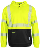 Men's Arborwear High Vis Tech Double Thick Pullover Sweatshirt in Hi Viz Yellow