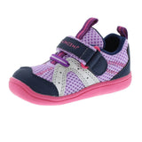 Baby Tsukihoshi Marina Sneaker in Lavender/Navy from the front view