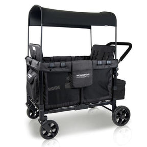 Baby Wonderfold Multifunctional Quad Stroller Wagon Black