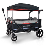 Baby X4 Wonderfold Push And Pull Quad Stroller Wagon Black