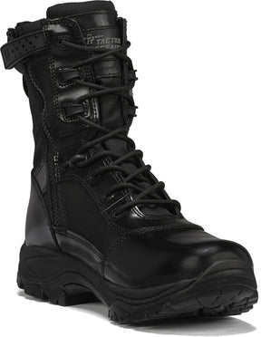 Class-A TR908Z 8" Hot Weather High Shine Side-Zip Boot in Black color from the side