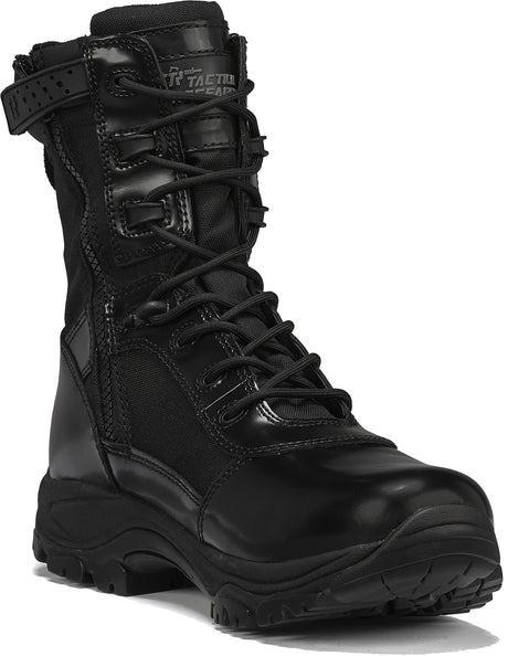 Class-A TR908Z 8" Hot Weather High Shine Side-Zip Boot in Black color from the side