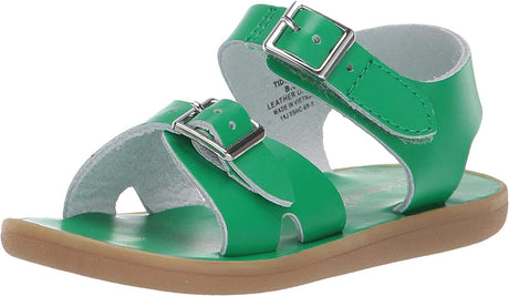 Boy's Footmates Tide Infant Sandal (age 0-24 months) in Kelly Green view from the front
