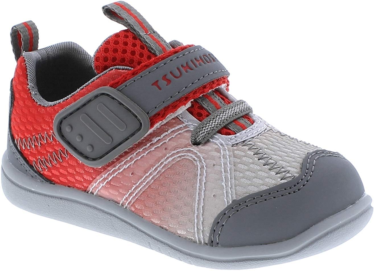 Child Tsukihoshi Marina Sneaker in Gray/Red