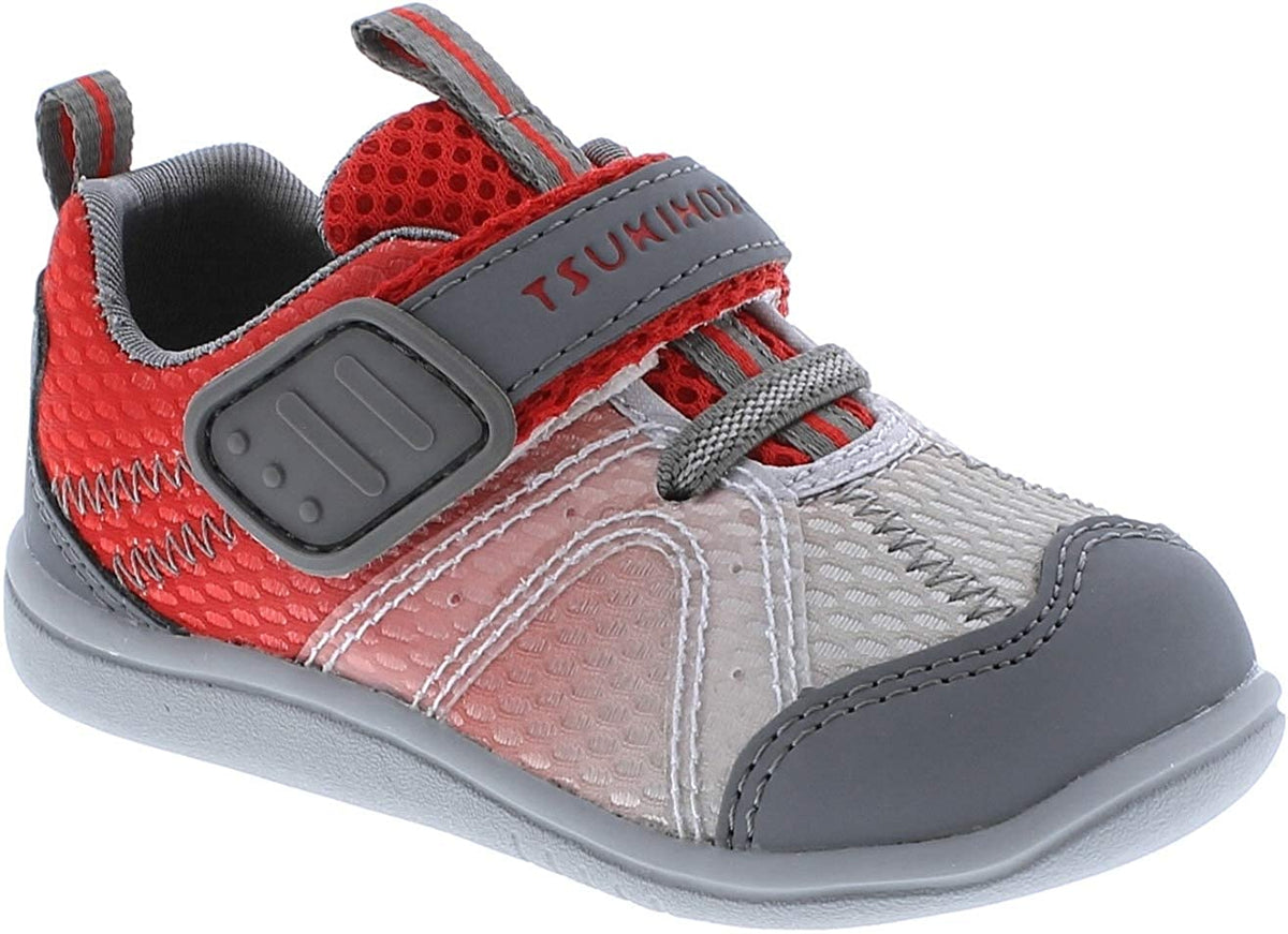 Child Tsukihoshi Marina Sneaker in Gray/Red
