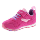 Child Tsukihoshi Racer Sneaker in Fuchsia/Pink from the front view