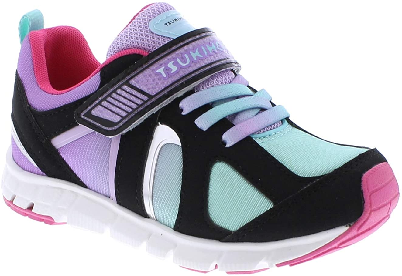 Child Tsukihoshi Rainbow Sneaker in Black/Mint