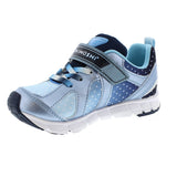 Child Tsukihoshi Rainbow Sneaker in Ice/Navy from the front view