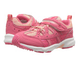 Child Tsukihoshi Speed Sneaker in Coral/Peach from the front view