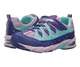 Child Tsukihoshi Speed Sneaker in Purple/Mint from the front view