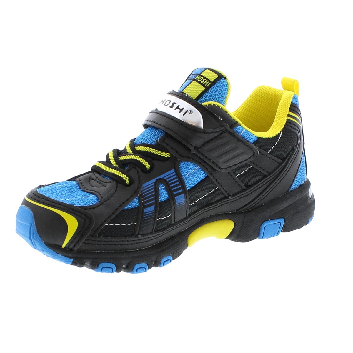 Child Tsukihoshi Storm Sneaker in Black/Blue from the front view