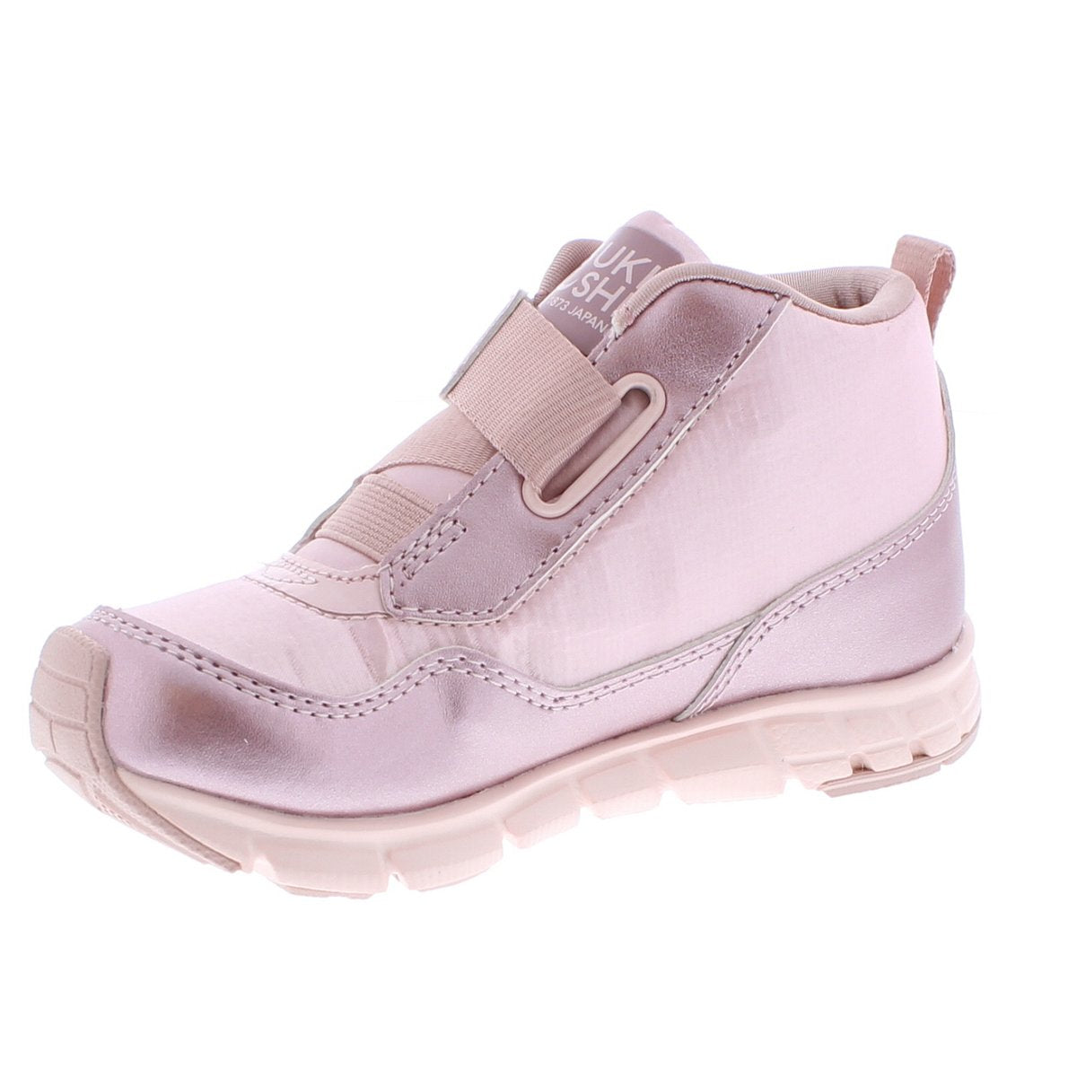 Child Tsukihoshi Tokyo Sneaker in Pink/Rose from the front view