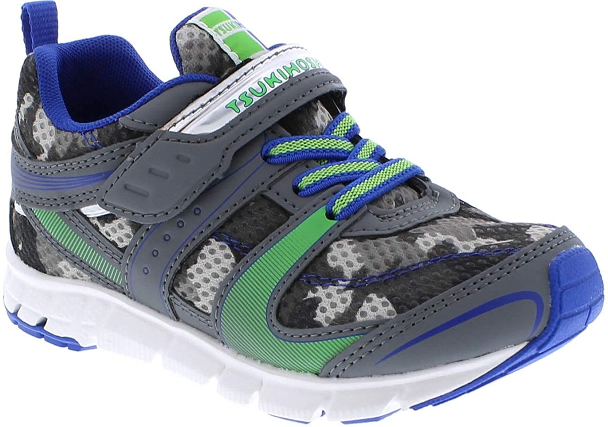Child Tsukihoshi Velocity Sneaker in Gray/Camo