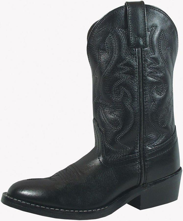 Children's Smoky Mountain Denver Leather Boot (EE) in Black