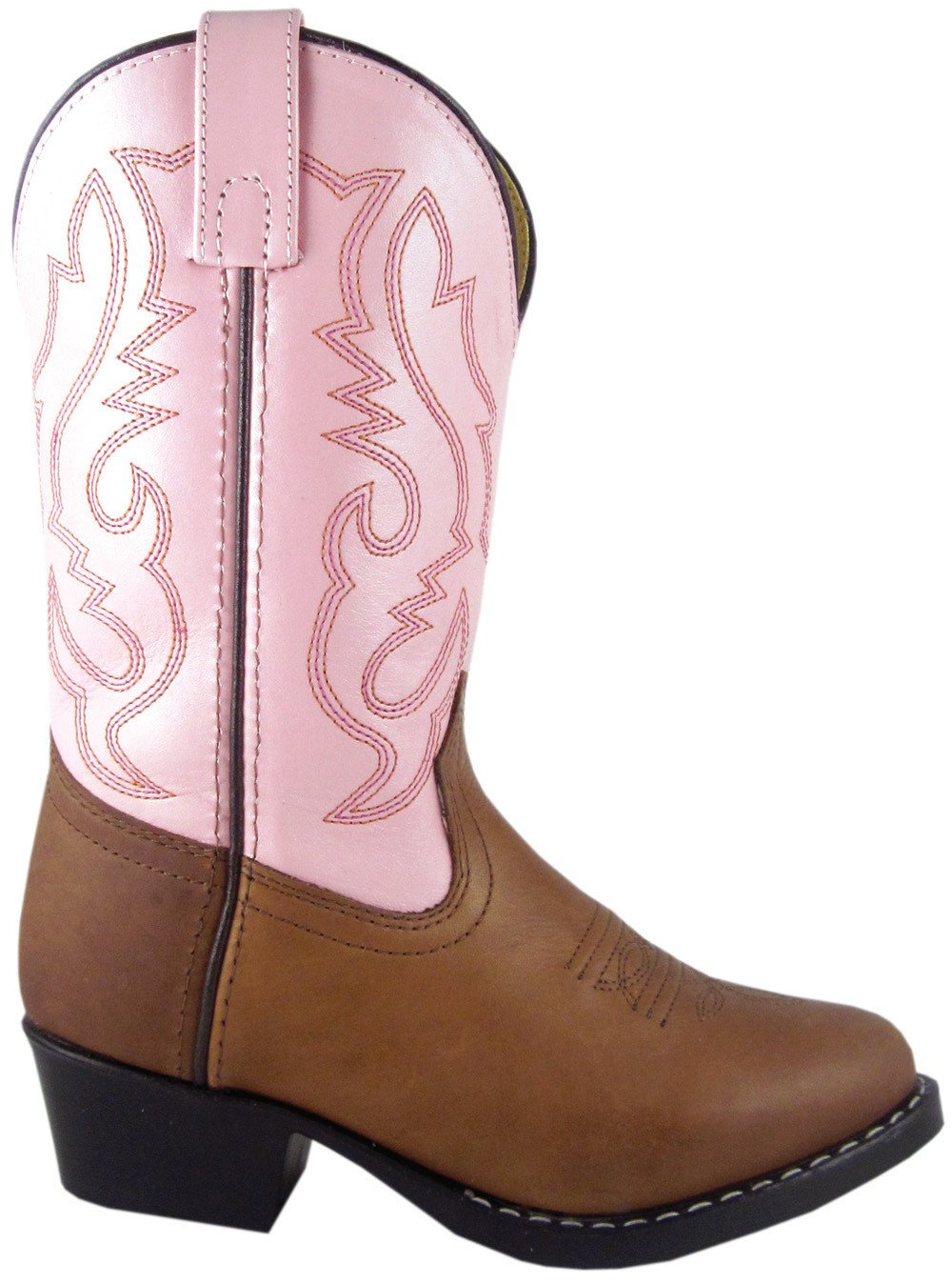 Children's Smoky Mountain Denver Leather Boot in Brown/Pink