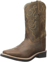 Children's Smoky Mountain Pueblo Leather Boot in Dark Crazy Horse