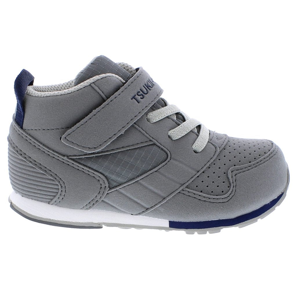 Child Tsukihoshi Racer-Mid Sneaker in Gray/Navy