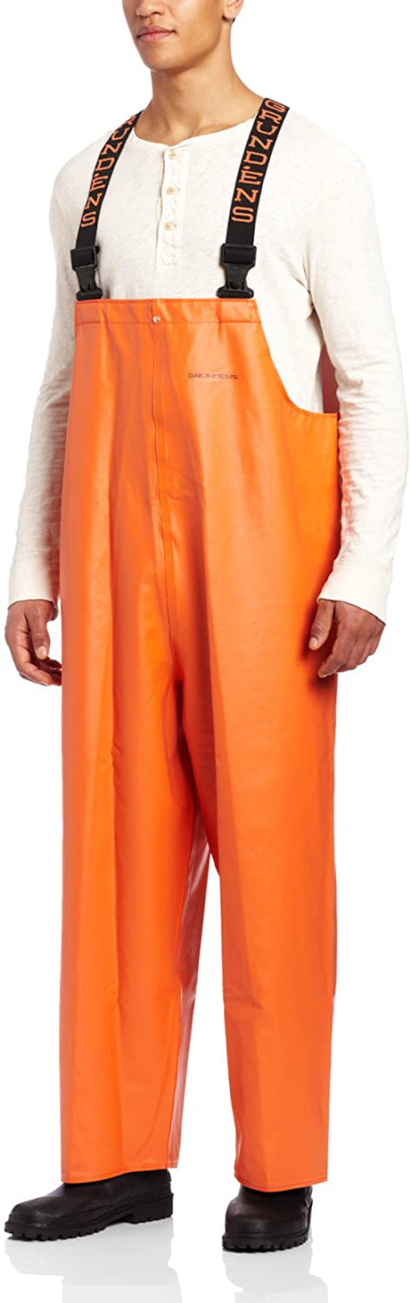 Clipper 116 Bib in Orange color from the front view