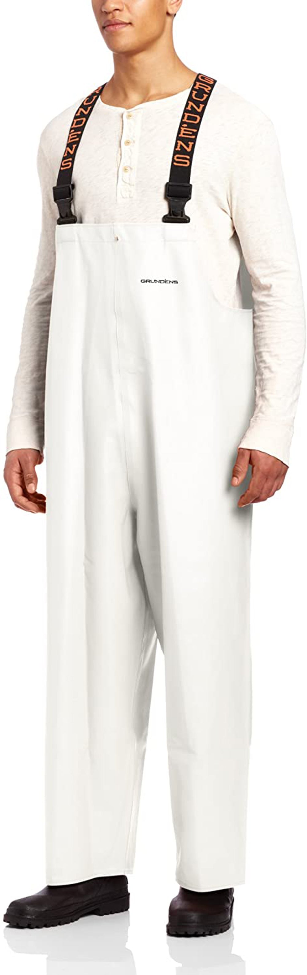 Clipper 116 Bib in White color from the front view