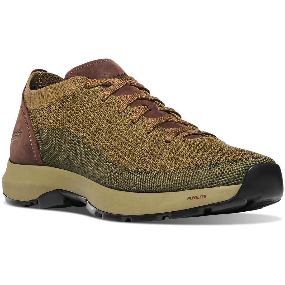Danner Men's Caprine Low 3" Lifestyle Shoe in Olive/Pinecone from the side