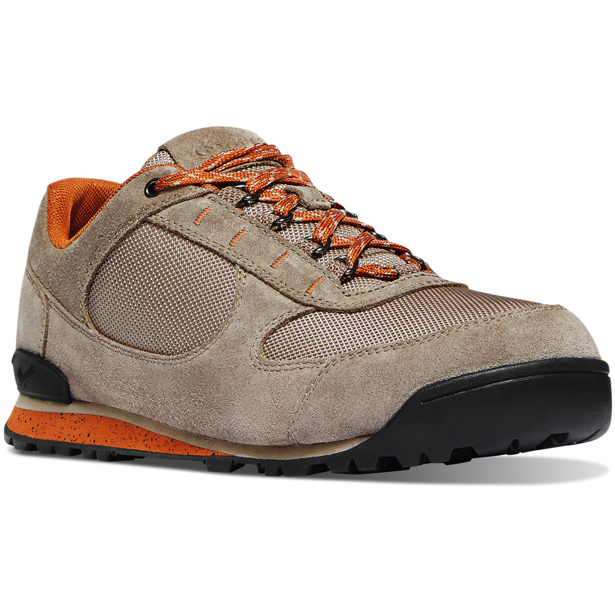 Danner Men's Jag Low 3" Hiking Shoe in Timber Wolf/Glazed Ginger from the side
