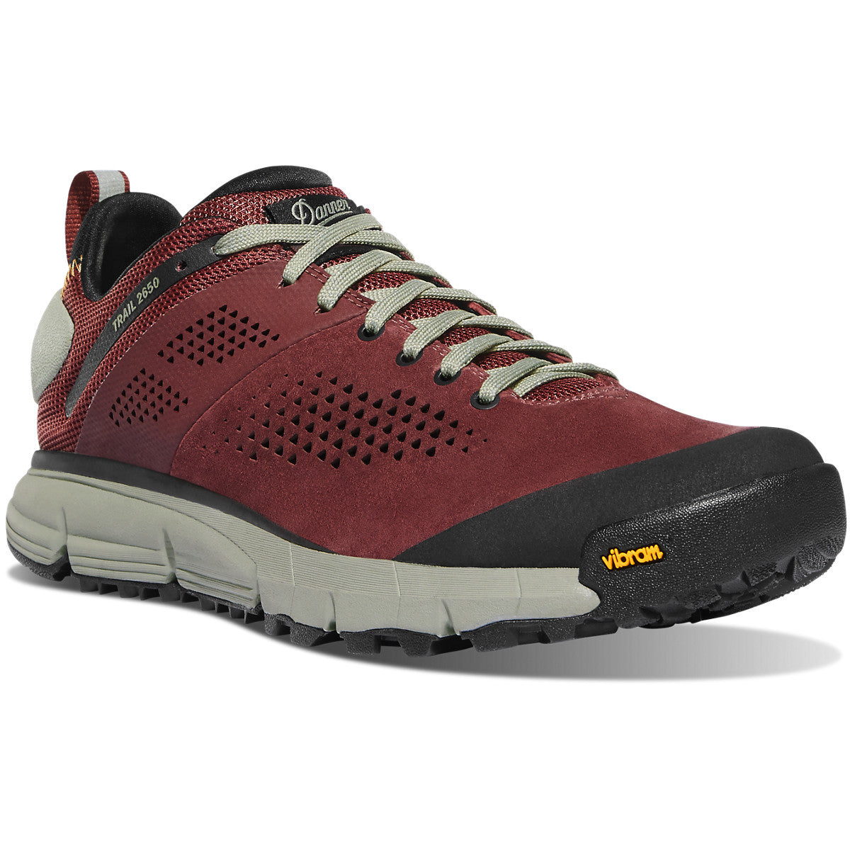 Danner Men's Trail 2650 3" Hiking Shoe in Brick Red from the side