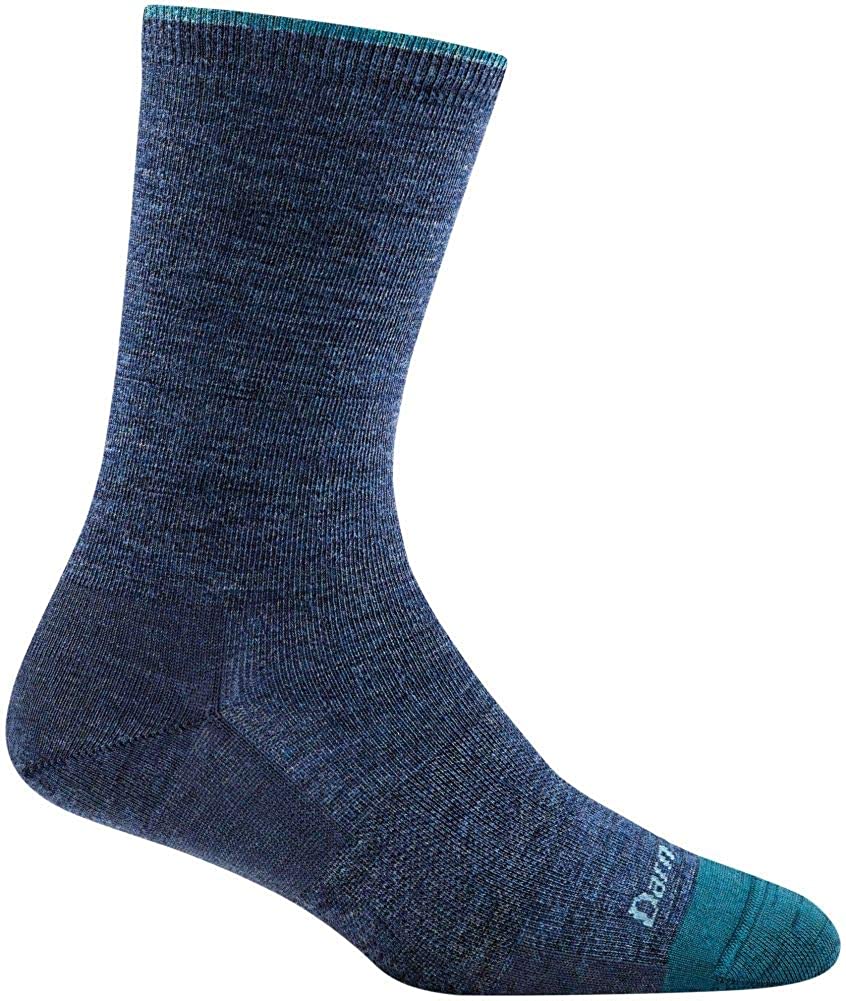 Women's Darn Tough Solid Basic Crew Lightweight Sock in Denim