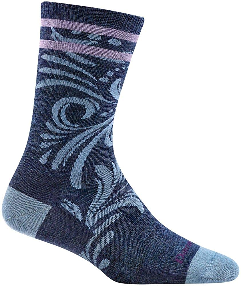 Women's Darn Tough Vines Crew Lightweight Sock in Denim